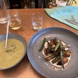 Cauliflower Soup and Pork Belly Cauliflower Soup and Pork Belly