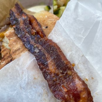 Aioli - The OMG you have to try a slice of Candied Bacon, sweet, spicy, savory, for $3 Fab. - Cafes Near Me - West Palm Beach, Florida