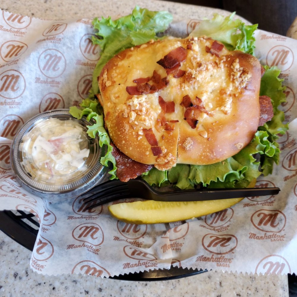 Manhattan Bagel - Avocado BLT on cheese bacon - Breakfast & Brunch Near Me - Englewood, New Jersey Manhattan Bagel - Avocado BLT on cheese bacon - Breakfast & Brunch Near Me - Englewood, New Jersey