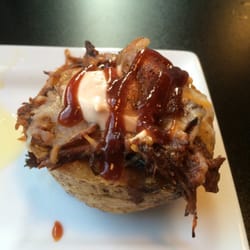 NJ Chop Shop - BBQ potato skins, more like a little bowl of deliciousness, crispy yet soft and tasty