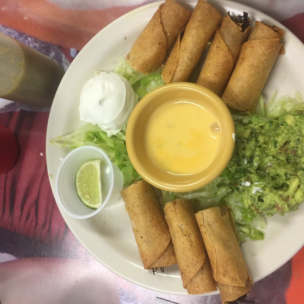 Mr Tako - Flautas de Pollo (chicken). Very authentic and well seasoned chicken! Highly recommended! - Tacos Near Me - McKinney, Texas