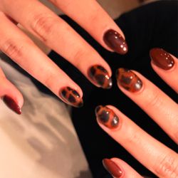 Polish Nail Salon - Fall tortoise