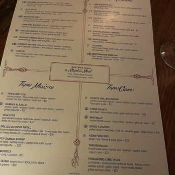 Tango Nuevo - Tapas menu - Tapas/Small Plates Near Me - Kingston, Ontario