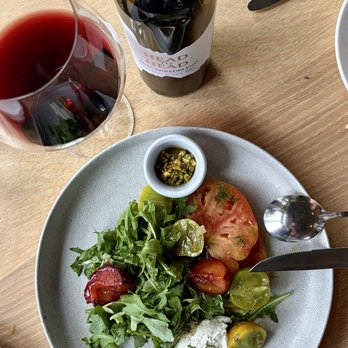 The Bindery - Ice box green tomato and purple plum salad - New American Near Me - Denver, Colorado The Bindery - Ice box green tomato and purple plum salad - New American Near Me - Denver, Colorado