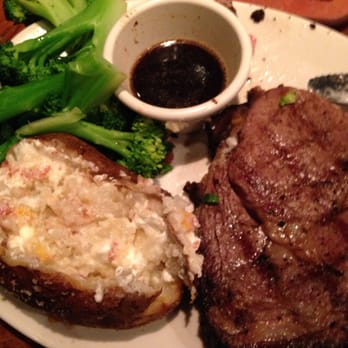 Outback Steakhouse - The 12 oz prime rib -seared on the grill. Sorry- it looked so tasty I dove in before I realized I needed a photo. Ask for Lisa - Steakhouses Near Me - Lumberton, North Carolina Outback Steakhouse - The 12 oz prime rib -seared on the grill. Sorry- it looked so tasty I dove in before I realized I needed a photo. Ask for Lisa - Steakhouses Near Me - Lumberton, North Carolina