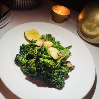 Jeffrey's - Side of Oak Grilled Broccolini - American Near Me - Austin, Texas