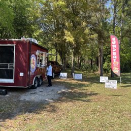 Local food truck across from Dave & Busters