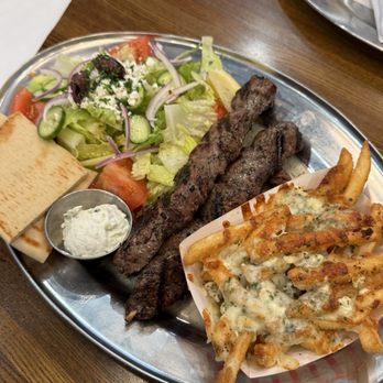 Meraki Greek Grill - Steak Kalamakia w/ Feta Fries - Greek Near Me - Orem, Utah