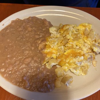 El Dorado Cafe - Huevos con papas They put cheese just to give it a touch of creaminess but not too much. - Breakfast & Brunch Near Me - Dallas, Texas El Dorado Cafe - Huevos con papas They put cheese just to give it a touch of creaminess but not too much. - Breakfast & Brunch Near Me - Dallas, Texas