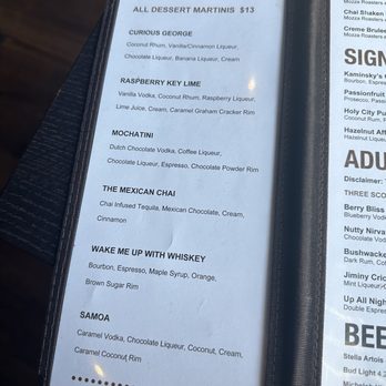 Kaminsky's Dessert Cafe - Menu - Coffee & Tea Near Me - Charleston, South Carolina