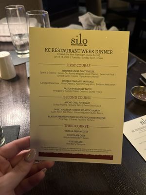 Menu photo 1 Silo Modern Farmhouse Lenexa, KS Menu photo 1 Silo Modern Farmhouse Lenexa, KS