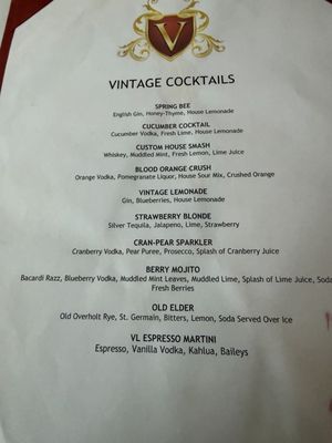 Menu photo 2 Vintage Restaurant and Lounge Boston, MA Menu photo 2 Vintage Restaurant and Lounge Boston, MA