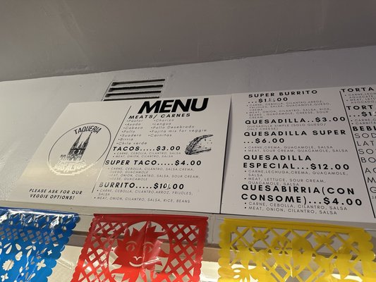 Menu photo 2 Taqueria Los Altos Oakland, CA
