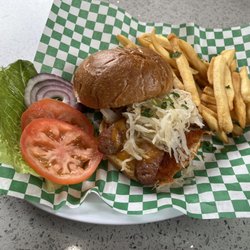 Full Hearts Arcade and Eats - Brat Burger
