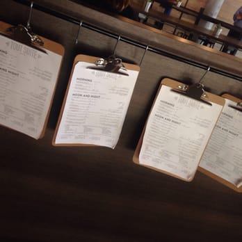 Tout Suite - Menus on clipboards - Cafes Near Me - Houston, Texas