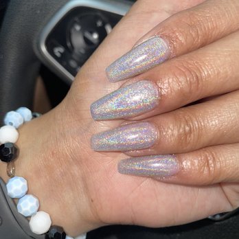 Gel Nails & Spa - Medium length Gel X w/ chrome color - Nail Salons Near Me - Placentia, California Gel Nails & Spa - Medium length Gel X w/ chrome color - Nail Salons Near Me - Placentia, California