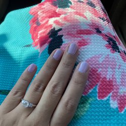 Hannah's Nails - Gender reveal nails
