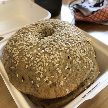 Blue Eyed Baker - Dill sesame bagel- big & loaded with flavor - Bakeries Near Me - East Aurora, New York Blue Eyed Baker - Dill sesame bagel- big & loaded with flavor - Bakeries Near Me - East Aurora, New York