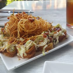 The Cowfish Sushi Burger Bar - Tried the bbq pulled pork, cole slaw, potato pseudo sushi roll. Amazing.