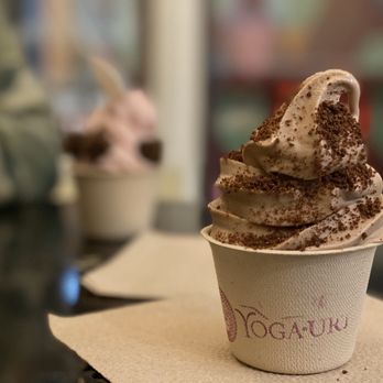 Yoga-urt - Cookies and cream with cookie crumble. Strawberry with brownie. - Ice Cream & Frozen Yogurt Near Me - Glendale, California