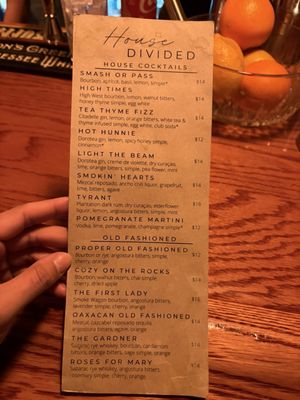 Menu photo 3 House Divided Roseville, CA