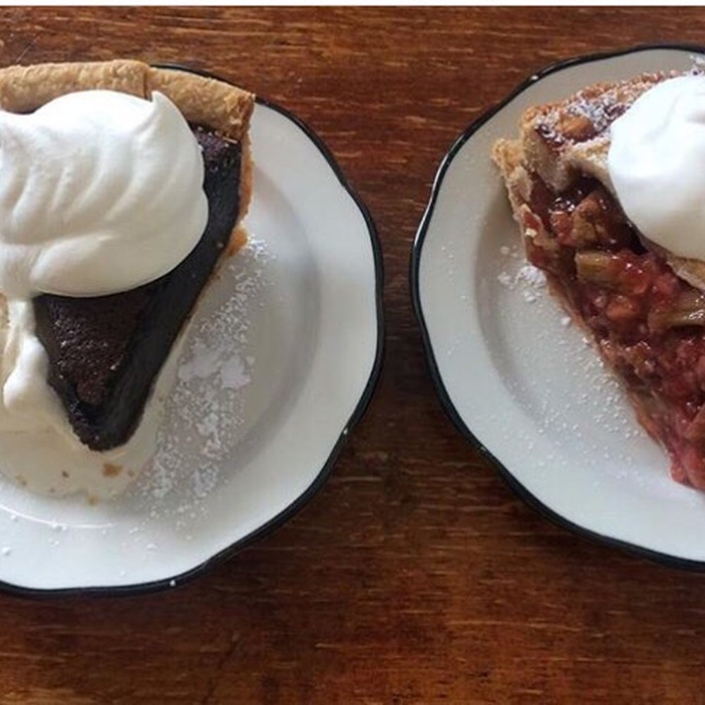 Proper Pie - Chocolate chess and Strawberry Rhubarb - Desserts Near Me - Richmond, Virginia