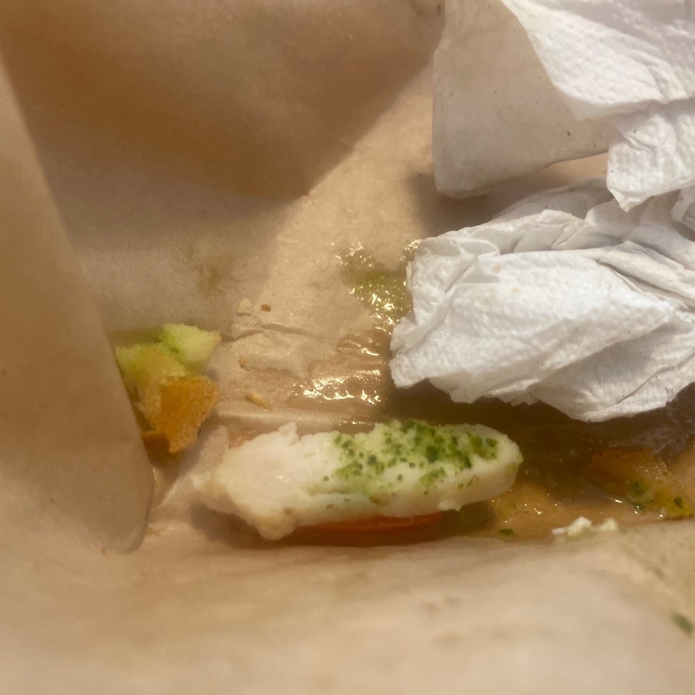 Chicken that fell out of my panini Chicken that fell out of my panini