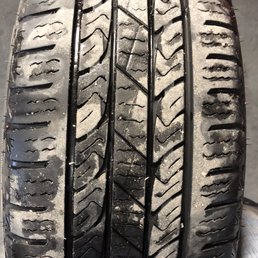 Perfectly good tire they claimed was "unserviceable"