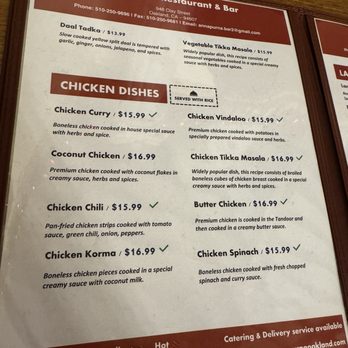 Annapurna Restaurant and Bar - Indian Near Me - Oakland, California
