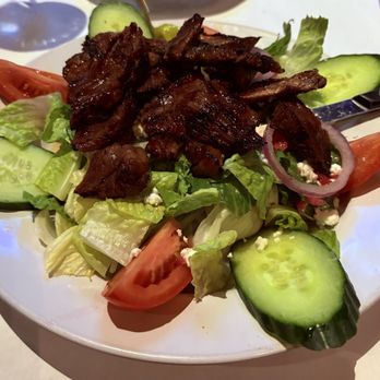 Grape Vine Cafe - Flank steak salad - Wine Bars Near Me - Las Vegas, Nevada