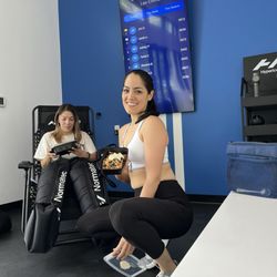 Lumin Fitness - Hyperice & Leaderboard while enjoying my vegan post workout meals