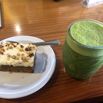 The Local - carrot cake and matcha latte - Coffee & Tea Near Me - Alameda, California The Local - carrot cake and matcha latte - Coffee & Tea Near Me - Alameda, California