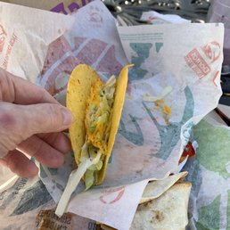 Crispy taco, gone in two bites!
