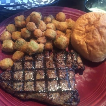 Easley Cattle Company - Sirloin steak, fried okra & roll from Easley Cattle Company - Steakhouses Near Me - Canton, Texas Easley Cattle Company - Sirloin steak, fried okra & roll from Easley Cattle Company - Steakhouses Near Me - Canton, Texas