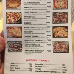 Ristorante Al Bacio - Menu Feb 2021