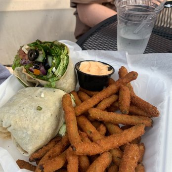 Door County Fire - Veggie wrap with fried green beans (upcharge) - Pubs Near Me - Sturgeon Bay, Wisconsin