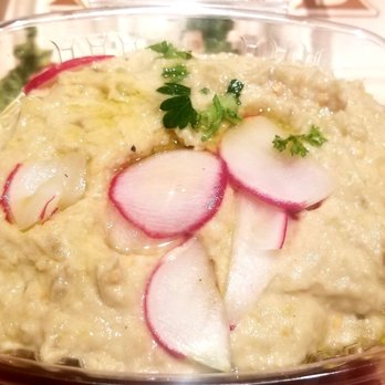 To Beirut - Homemade Baba Ghanoush: (Take out photo)Mashed roasted eggplant blended with tahini sauce and olive oil - Lebanese Near Me - Norwood, Massachusetts