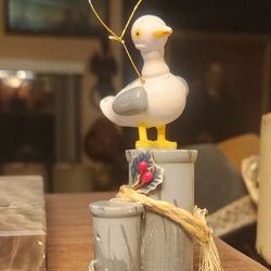 Ventura Antique Market - KURT S. ADLER WOODEN SEAGULL ORNAMENT