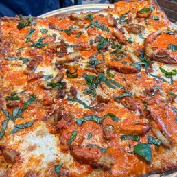 King Cutlet: chicken cutlet, vodka sauce, Romano and fresh basil