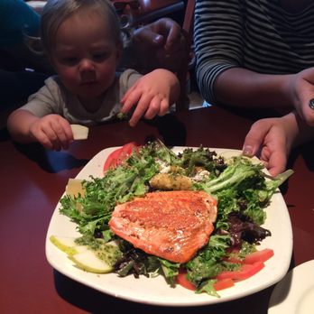 Red Rock Brewery - Goat cheese salad with salmon - American Near Me - Murray, Utah Red Rock Brewery - Goat cheese salad with salmon - American Near Me - Murray, Utah