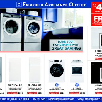Fairfield Appliance Outlet - Hope to serve you with more products soon! - Outlet Stores Near Me - Fairfield, New Jersey Fairfield Appliance Outlet - Hope to serve you with more products soon! - Outlet Stores Near Me - Fairfield, New Jersey