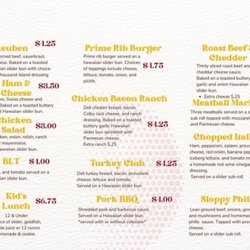 Melissa’s Sweet Tea & Sliders - Menu