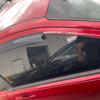 Mo Tint - Broken windguard - Car Window Tinting Near Me - Columbus, Ohio