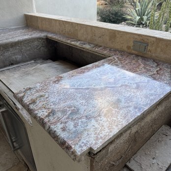 Kings World of Marble - Exterior counter restored - Flooring Near Me Kings World of Marble - Exterior counter restored - Flooring Near Me