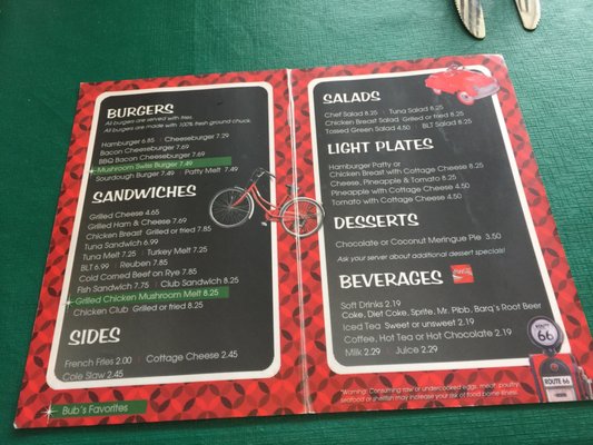 Menu photo 6 Bub's Cafe Elizabethtown, KY