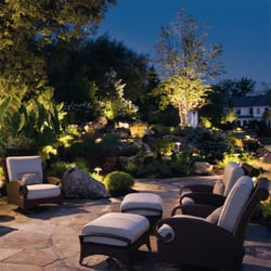 Personal Touch Landscape & Gardening - Add outdoor lighting to create the perfect mood and for increased night time security.