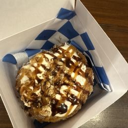 Turtle Cheesecake Donut