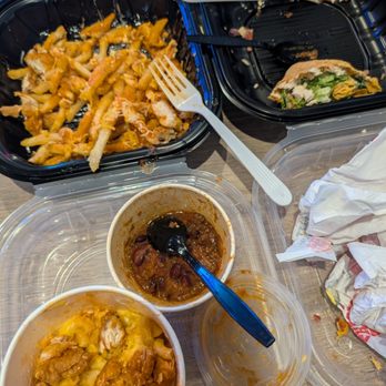 The Chicken Shack - Buffalo Chicken Fries, Buffalo Chicken Mac & Cheese, Bacon Chicken Ranch snack wrap, and small chili. - Chicken Shop Near Me - Fresno, California The Chicken Shack - Buffalo Chicken Fries, Buffalo Chicken Mac & Cheese, Bacon Chicken Ranch snack wrap, and small chili. - Chicken Shop Near Me - Fresno, California
