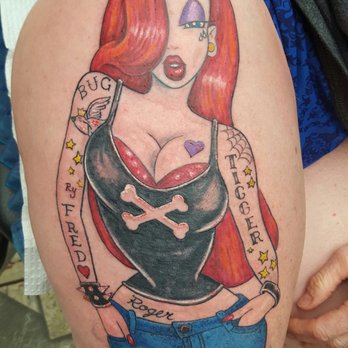 Dawei Tattoo - Jessica Rabbit TATTED (only way to have her tatted!) - Tattoo Near Me - Sunnyvale, California Dawei Tattoo - Jessica Rabbit TATTED (only way to have her tatted!) - Tattoo Near Me - Sunnyvale, California