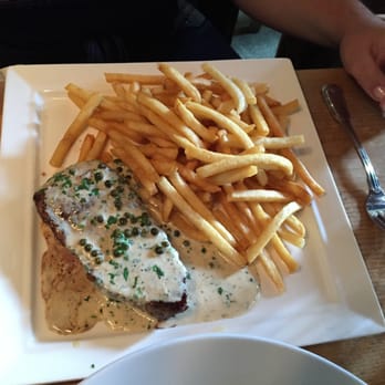 La Bicyclette - steak au Poivre with Pommes - French Near Me - Carmel, California